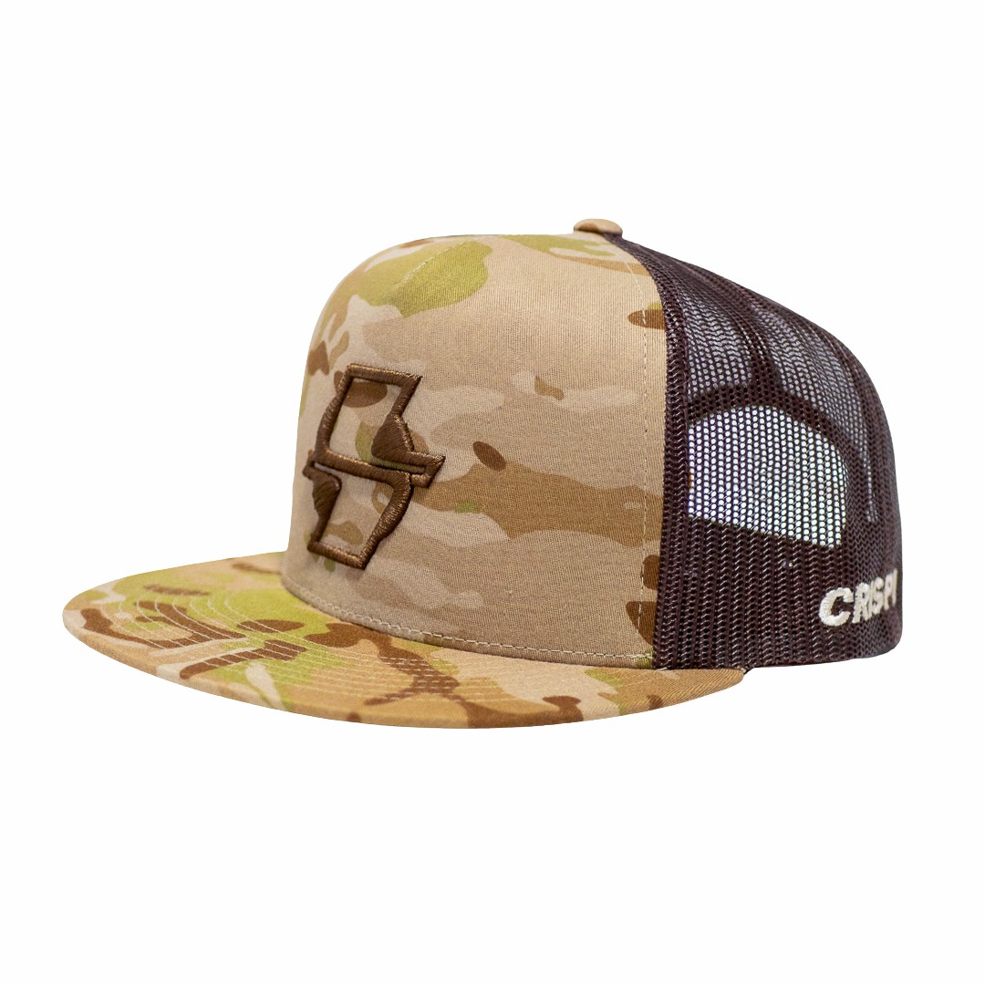 Crispi Yupoong Snapback Capser Khaki | DJC-372804