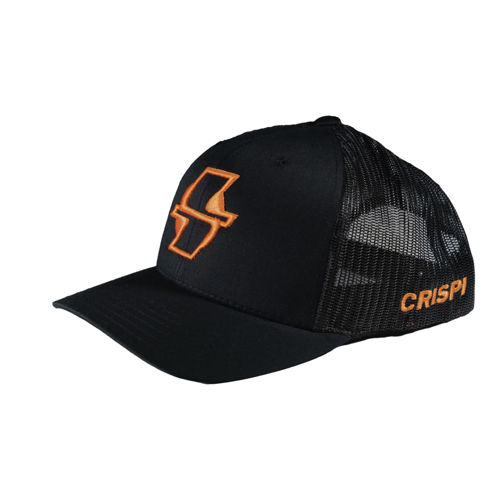 Crispi Black Mesh-Back Capser Svarte Oransje | ENG-785643